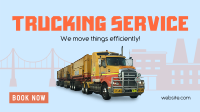 Pro Trucking Service Facebook Event Cover Design