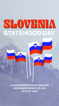 Slovenia Statehood Mountains Facebook story Image Preview