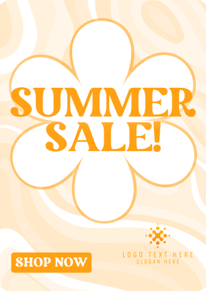 Groovy Summer Sale Flyer Image Preview