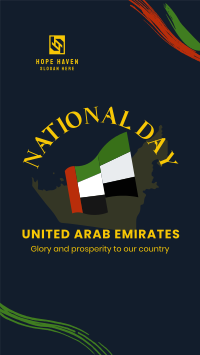 National UAE Flag Instagram story Image Preview
