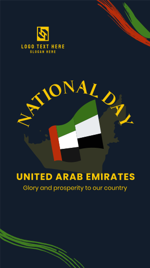 National UAE Flag Instagram story Image Preview