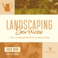 Landscape Garden Service Linkedin Post Design