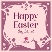 Blessed Easter Greeting Instagram post Image Preview