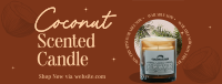 Coconut Scented Candle Facebook cover Image Preview