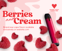 Berries and Cream Facebook Post Design