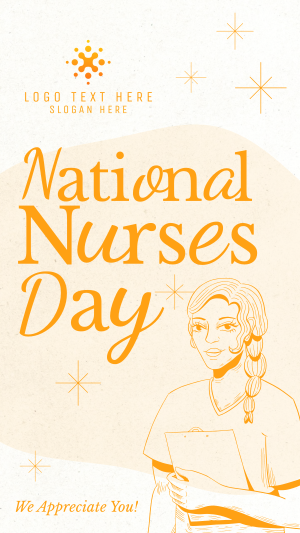 Midcentury Nurses' Day Facebook story Image Preview