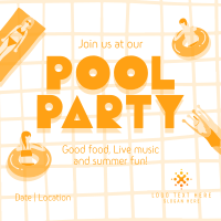 Exciting Pool Party Instagram post Image Preview