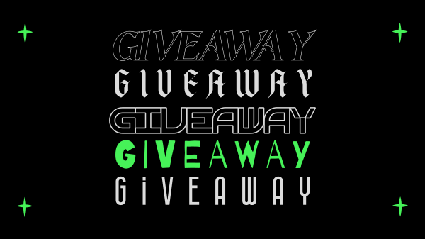 Heavy Metal Giveaway YouTube Banner Design Image Preview
