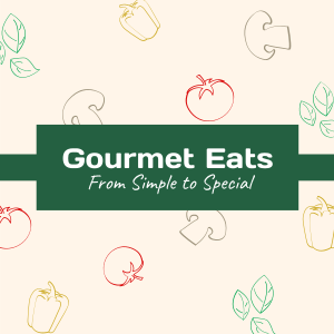 Gourmet Eats Instagram post Image Preview