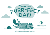 International Cat Day Postcard Image Preview