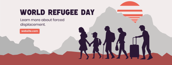 Refugee Day Awareness Facebook Cover Design Image Preview