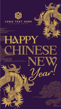 Chinese Year of the Dragon Facebook Story Design