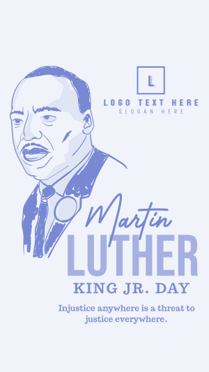 Martin Luther King Day Instagram story Image Preview