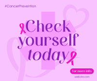 Cancer Prevention Check Facebook Post Design