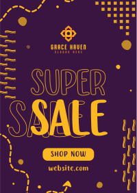 Quirky Super Sale Flyer Image Preview