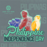 Retro Philippine Independence Day Linkedin Post Image Preview