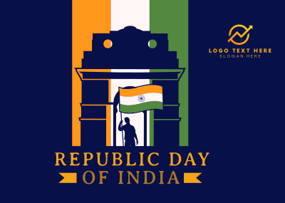 Republic Day of India Postcard Image Preview