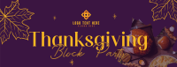 Thanksgiving Block Party Facebook cover Image Preview