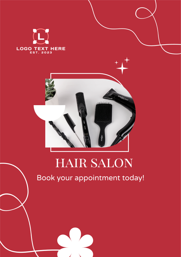 Hair Salon Appointment Flyer Design Image Preview