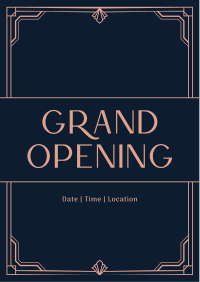 Grand Opening Art Deco Flyer Image Preview