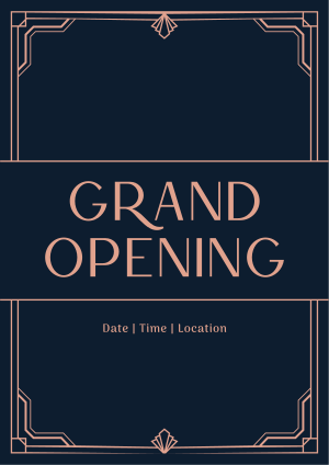 Grand Opening Art Deco Flyer Image Preview