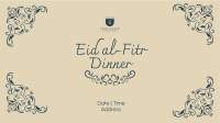 Fancy Eid Dinner Facebook Event Cover Image Preview