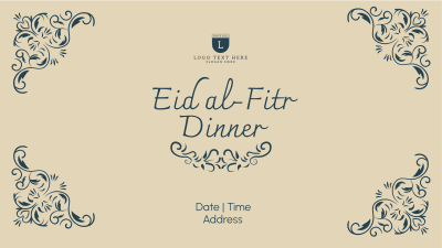 Fancy Eid Dinner Facebook event cover Image Preview