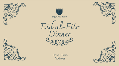 Fancy Eid Dinner Facebook event cover
