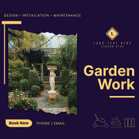 Garden Work Instagram Post Design