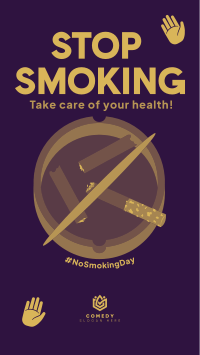 Smoking Habit Prevention Instagram Story Design
