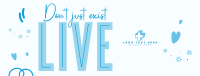 Live Your Life Facebook Cover Design