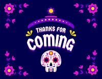 Day of the Dead Thank You Card Image Preview