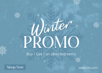 Winter Season Promo Postcard Design