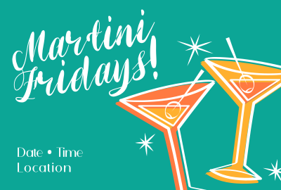 Martini Fridays Pinterest board cover