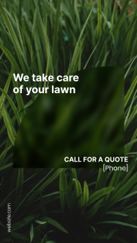 Lawn Care Service Facebook Story Design