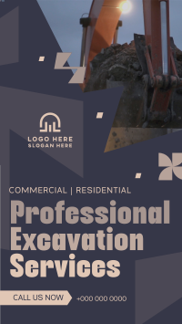 Professional Excavation Services Instagram story Image Preview