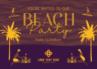 It's a Beachy Party Postcard Design