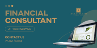 Financial Consultant Service Twitter Post Design