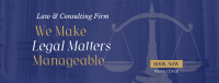 Making Legal Matters Manageable Facebook Cover Design