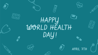 World Health Day Icons Facebook Event Cover Design