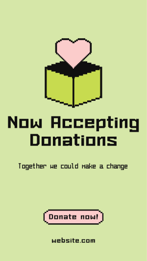 Pixel Donate Now Facebook story Image Preview