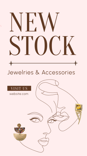 Earring Collection Facebook story Image Preview
