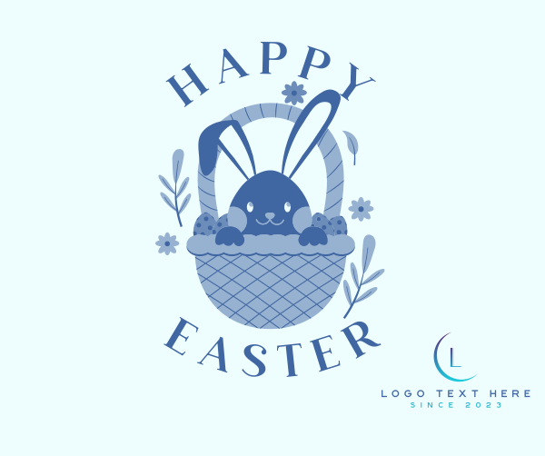 Easter Bunny Facebook Post Design