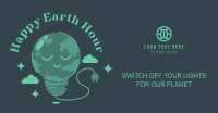 Happy Earth Hour Facebook Ad Design