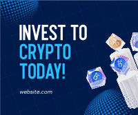 Crypto Investing Insights Facebook Post Design