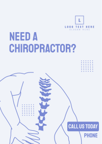 Book Chiropractor Services Poster Design