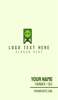 Alien Creature Business Card Design