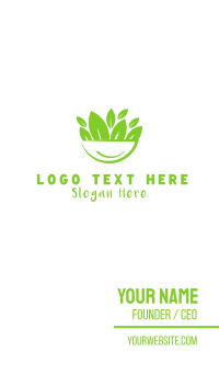 Salad Bowl Business Card Design