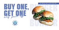 Double Burger Promo Facebook Ad Design