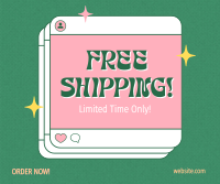 Quirky Shipping Delivery Facebook Post Design